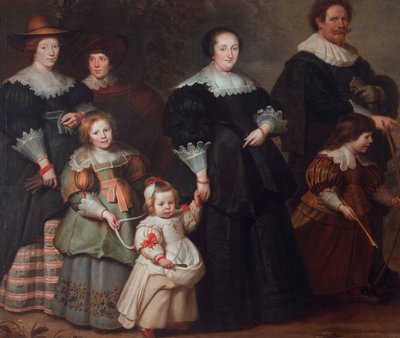 Selbstporträt des Künstlers mit seiner Frau Suzanne Cock und ihren Kindern von Cornelis de Vos